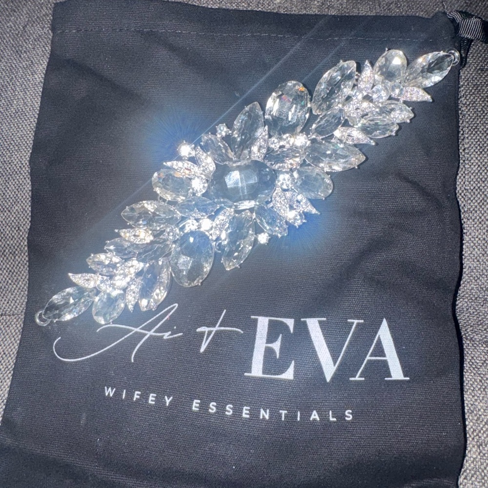 Clear Crystal Statement Bracelet - image 2